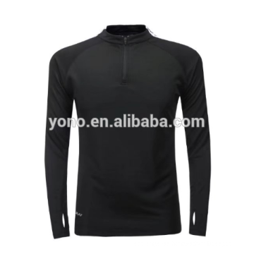 2017 nuevo modelo corto medio zip de entrenamiento de fútbol en blanco de fútbol de manga larga jersey de fútbol de diseño
